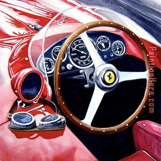 Ferrari Art painting - Leroy Neiman Ferrari Art art painting